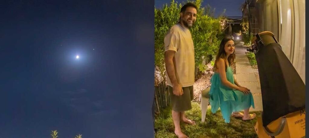 Gurmeher, Gaurav and their new 12-inch Aperture Telescope